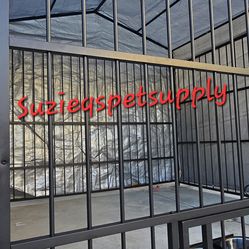 NEW IN BOX! LARGE 6.6' X6.6' X.6.4' heavy duty indoor outdoor dog kennel full coverage tarp & roof corral de mascota dog cage outdoor pet house