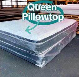 Queen Pillowtop Mattress Set – Same Day Delivery 🚚