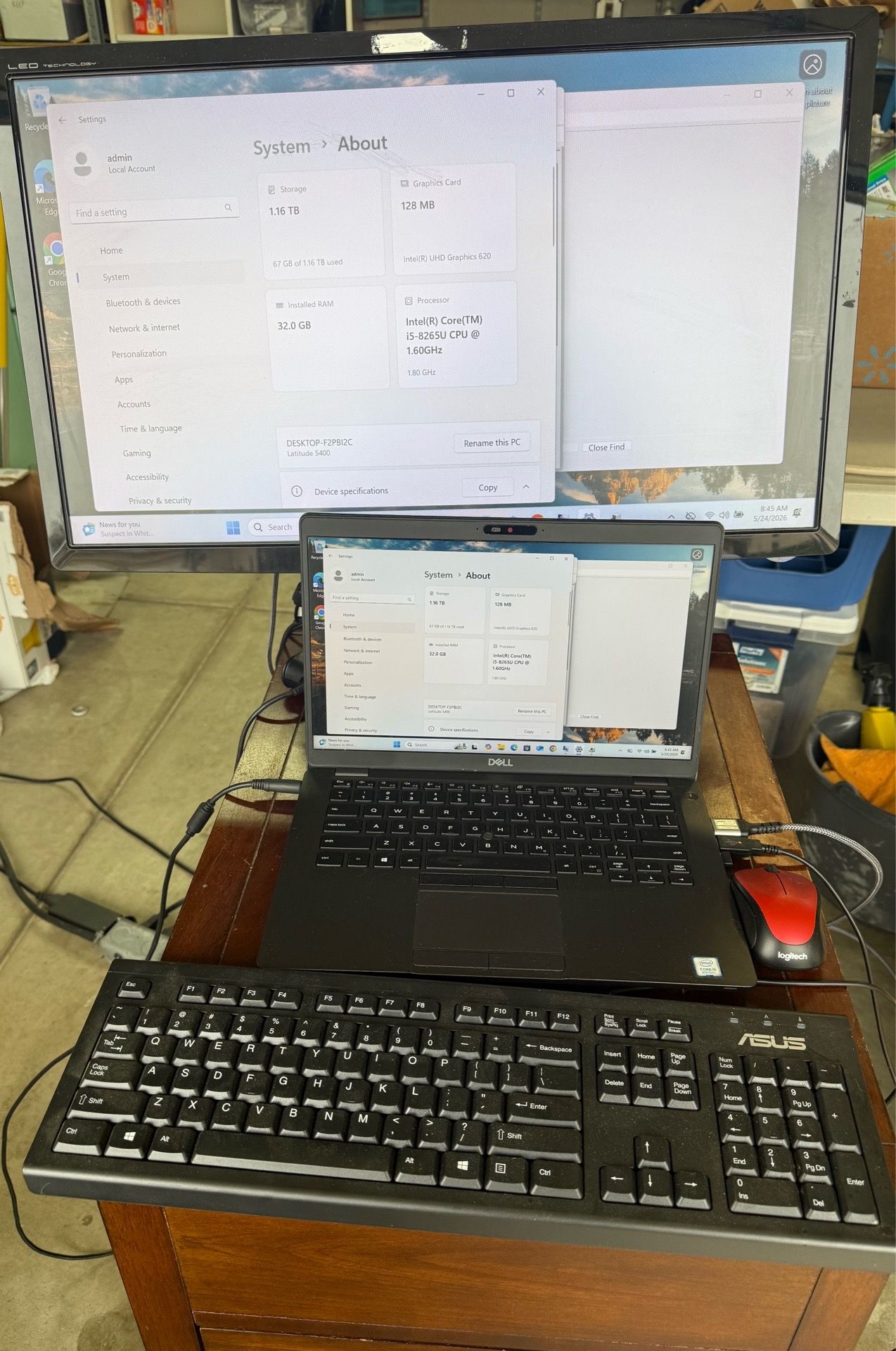 Dell Laptop Computer- upgraded configuration - Excellent Condition