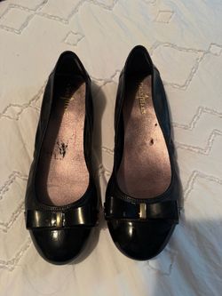 Cole Haan Black Ballet Flats with Gold Bow