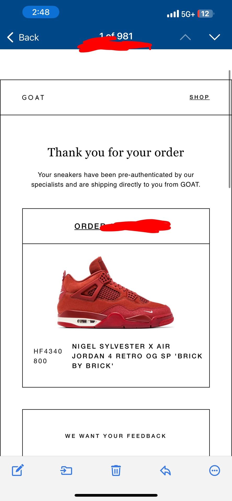 Jordan 4 Brick By Brick π§± Size 10.5π OG ALLβ
$300π°