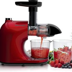 MAMA'S CHOICE Juicer, Slow Masticating Juicer for Vegetable+Fruit,Cold Press Juicer Extractor