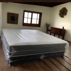 King Size Mattress Double Sided Of 10 Inches Thick New From Factory With its Plastic Also Available in Twin, Full or Queen Same Day Delivery