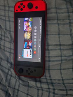 Nintendo Switch Red and Black Console