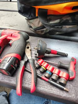 12 volt Red fuel Milwaukee cordless drill and bits no Target