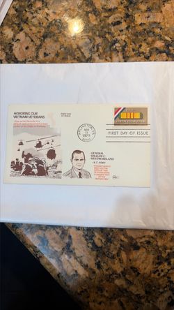 1979 Vietnam Veterans First Day Cover Envelope