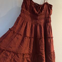 Red Velvet Dress XL