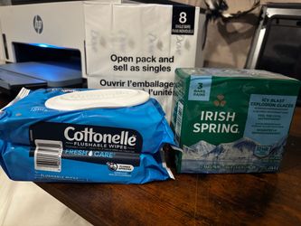 Cottonelle Flushable Wipes & Irish Spring Soap Bundle