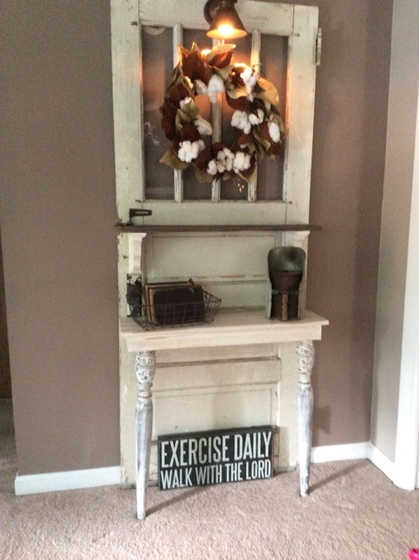 Old barn door/ shelf