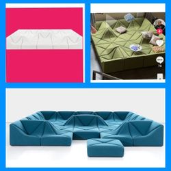 BRAND NEW DUNE COUCH, SIZE 12X12X12X12FT,  VELVET FABRIC ,custom  Made Available 