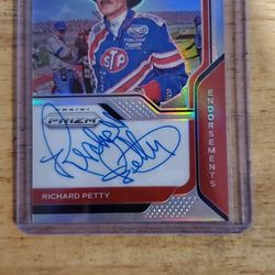 Richard Petty Autograph Card
