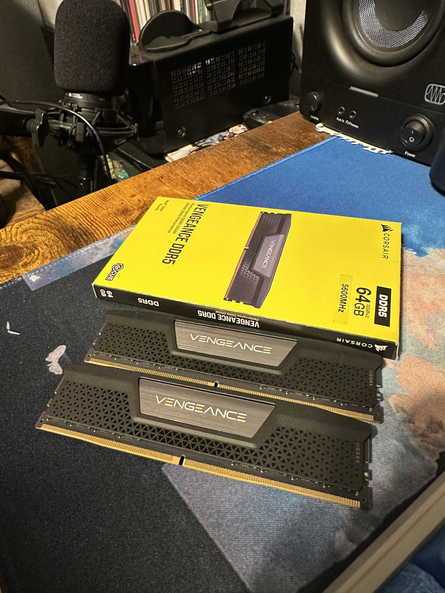 Corsair Vengeance DDR5 64GB kit (2x32GB), rated at 5600MHz