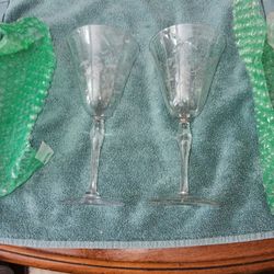Itched Crystal Stemware (4)