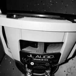 Dual JL Audio 12W6v2-D4 subwoofer. 