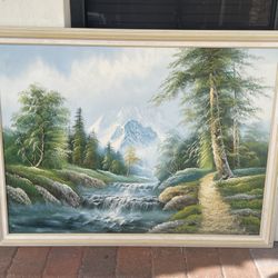 Stunning Hand-Painted Landscape Art Set – Framed & Ready to Display