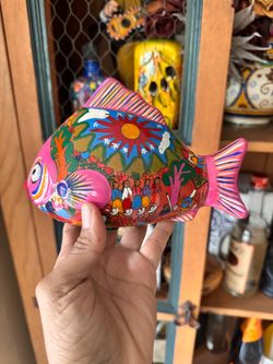 Vtg Mexican Folk Art Fish