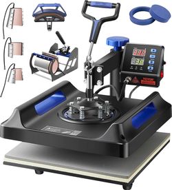 502& Heat Press 15" x 15" Sublimation Machine 1150W 8-in-1 Set