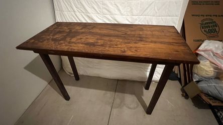 Wooden rectangular table