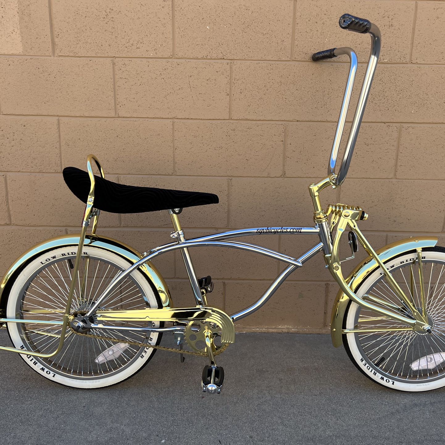 20" Lowrider Chrome/Gold Complete Bike