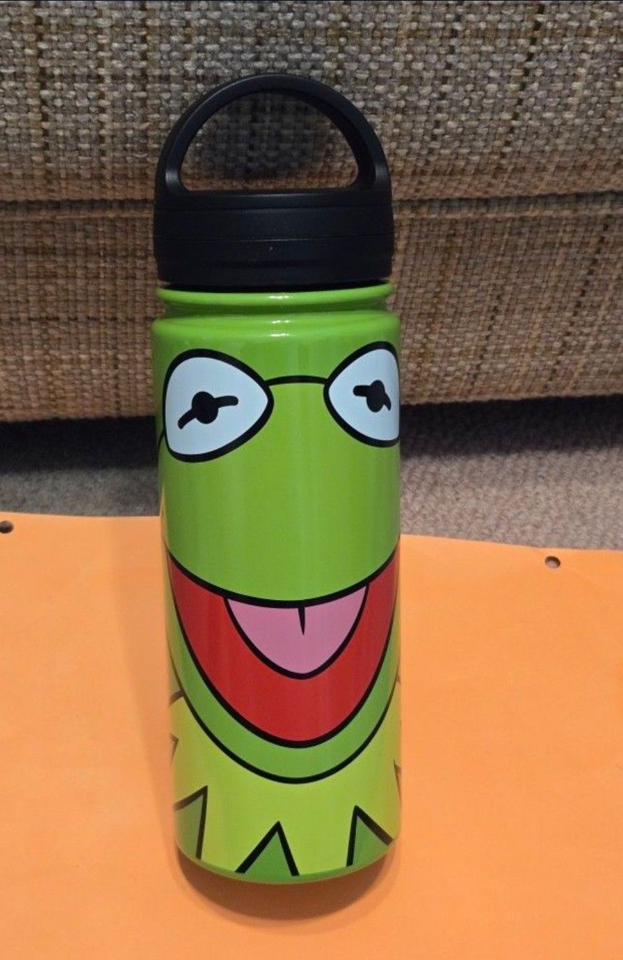 Disney Muppets Kermit The Frog Water Bottle Stainless Steel