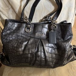 Coach Purse - Ashley Croc Leather