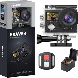AKASO Brave Waterproof Action 4K Camera Black with Accessories
