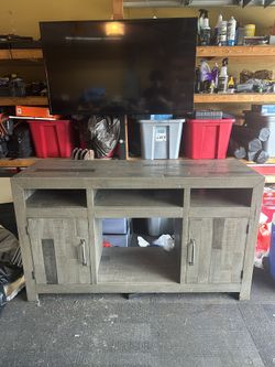 Modern Like Hard Wood Stained Tv Stand