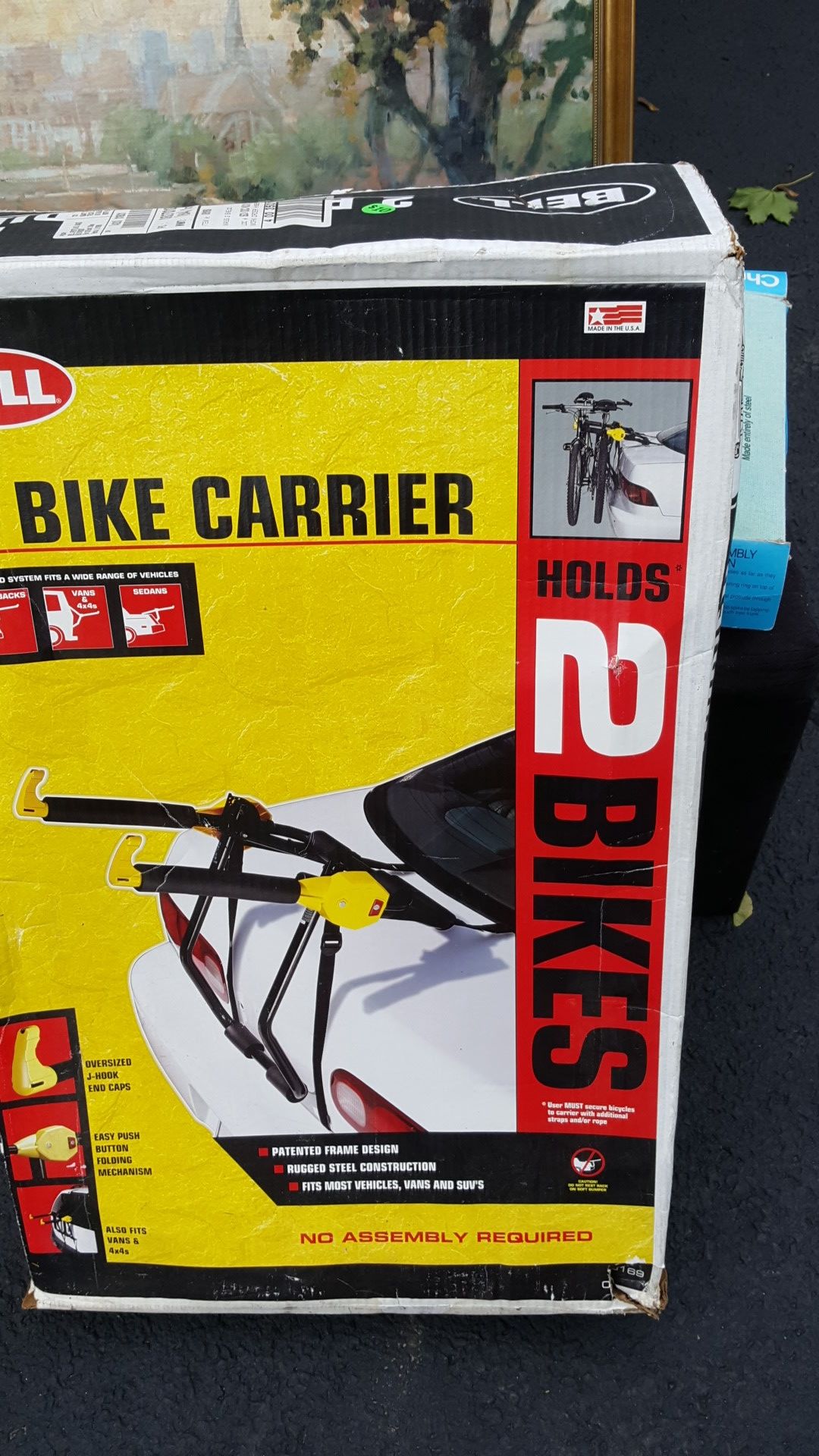 BELL 2-bike carrier new in box, fits all types of vehicles