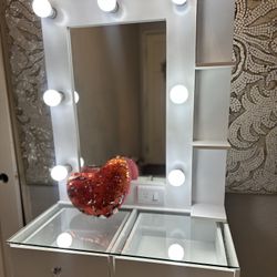 Vanity Set Hollywood Mirror LED Lights Makeup Table✨New