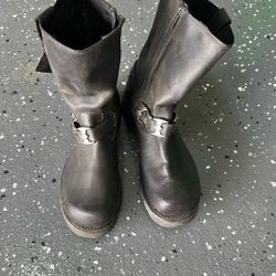 Harley Davidson Boots Black Leather