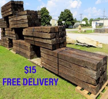 Oak Landscaping ties FREE DELIVERY railroad ties