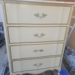 French Dresser Antique And Nigh Stand 