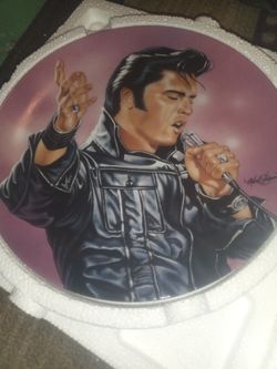 Elvis Presley BLUES AND BLACK LEATHER LIMITED COLLECTORS PLATE