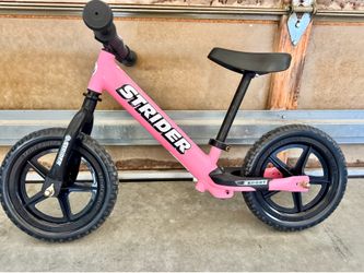 Pink Strider Balance Bike