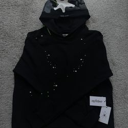 Black Spider Web Hoodie
