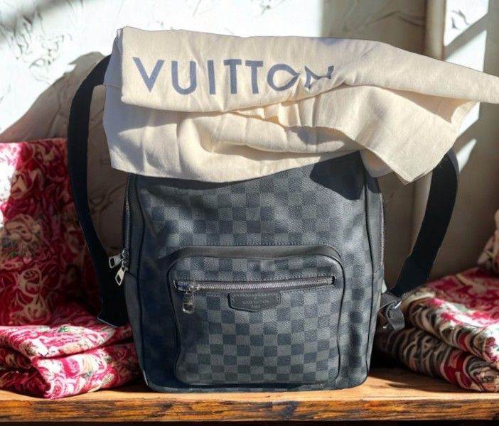 Louie Vuitton Josh Damier Graphite Black Backpack