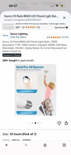 Brand New Ultra Bright 50W LED Bulb - 3700 Lumens / 6500K Daylight White