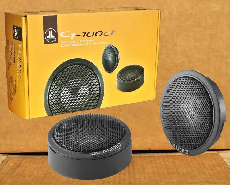 JL Audio Evolution C1 Series Car Speakers Set 1" Aluminum Dome Tweeters 120 Watts C1-100CT 🚨 Payment Options Available 🚨 No Credit Needed 🚨