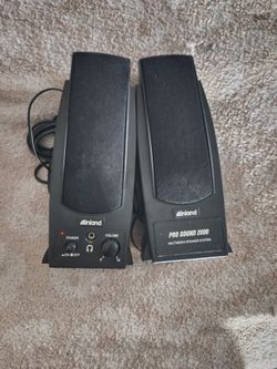Inland Pro Sound 2000 Computer Desktop Speakers - Powered Multimedia Speaker System