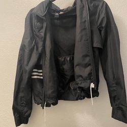 Adidas Black Lightweight Windbreaker 