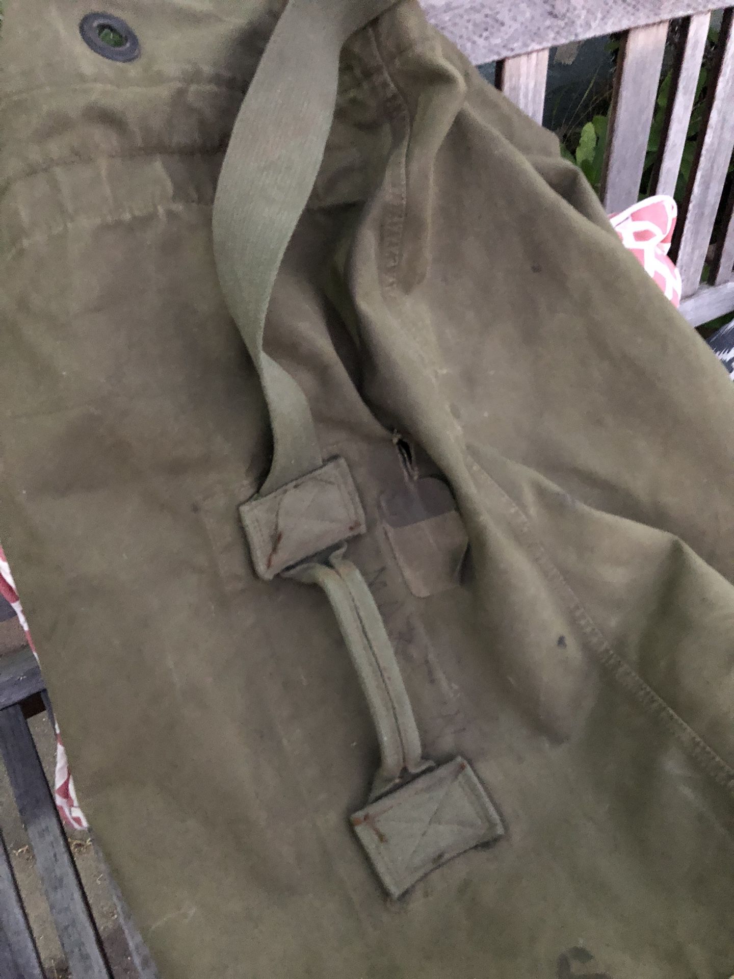 unbranded, Bags, Vintage Us Army Vietnam War Era Barrack Laundry Duffle  Duffel Bag Olive Drab