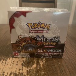 Pokemon TCG Sun & Moon Crimson Invasion Booster Box Factory Sealed 