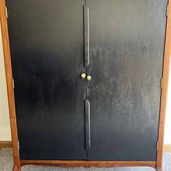 Refinished Antique Wardrobe Armoire 