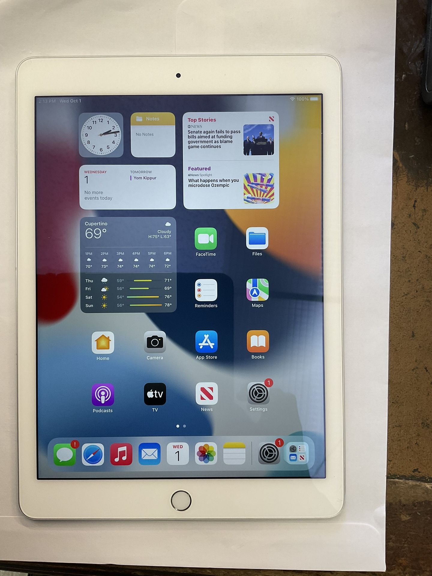 iPad Air 2, 16 GB with WiFi