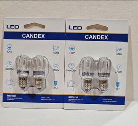 Candex Miniature S6 LED Bulbs 2-Pack x2 Box of 20
