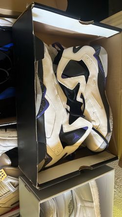 Air Jordan Basketball Sneakers White Purple Black