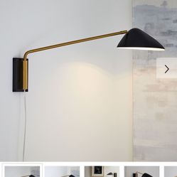 BRAND NEW WEST ELM Curvilinear Mid-Century Sconce In BOX!!!