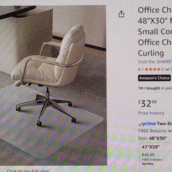 Desk Chair Mat For Carpet 30" x 48"