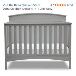 Delta Baby Crib and Mattress