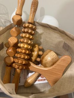Wood massage body tools